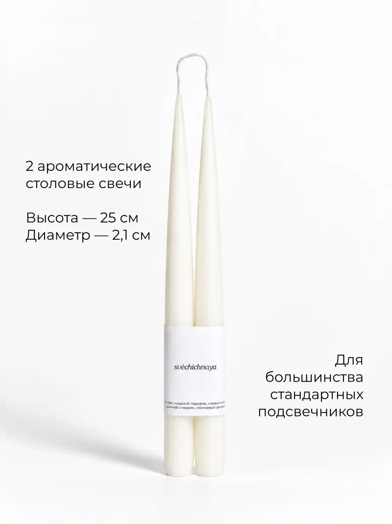 ароматические столовые свечи - спокойное утро — фото 3