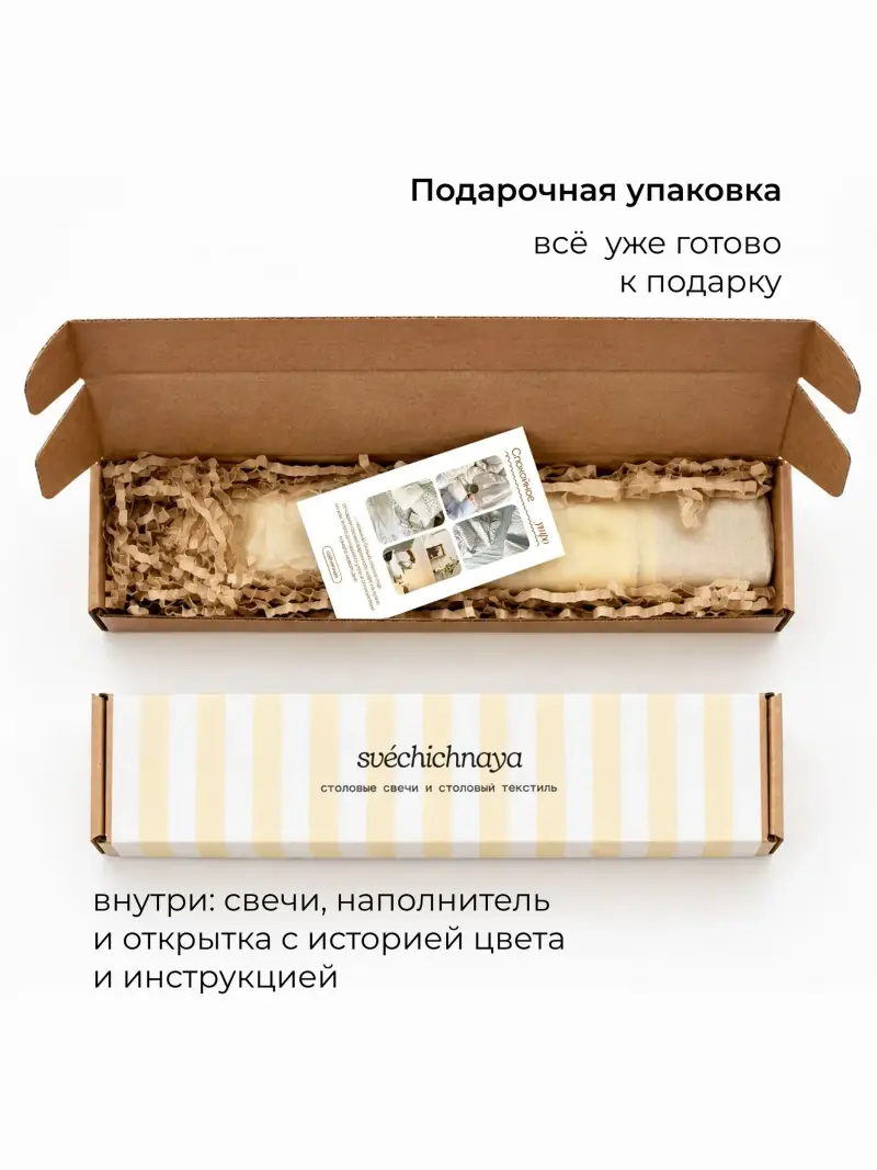 ароматические столовые свечи - спокойное утро — фото 4